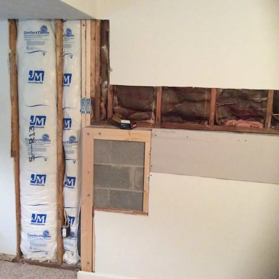 Wall insulation replacement during Odor Removal & Deodorization in LaBelle